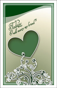 Wedding Program Cover Template 9D - Graphic 4